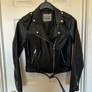 Levi women’s moto vegan leather jacket